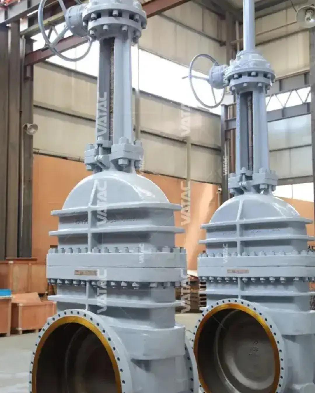 Válvula gaveta industrial de grande porte para bloqueio de fluxo - HGS Brasil