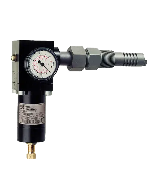 Filtro regulador de gás ATF com manômetro para aplicações industriais