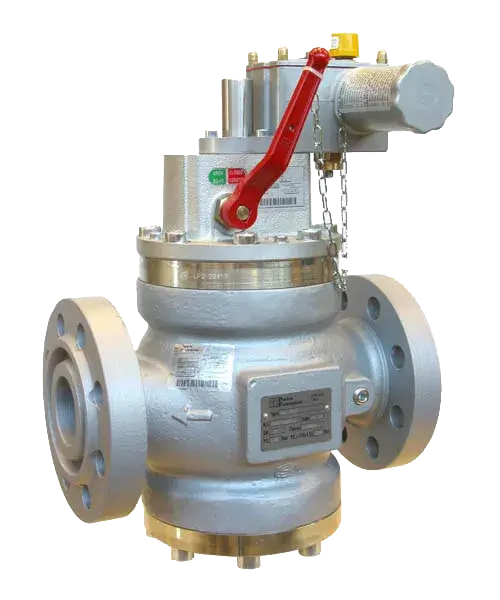 Válvula de segurança SBC para bloqueio automático em sistemas de gás e aplicações industriais